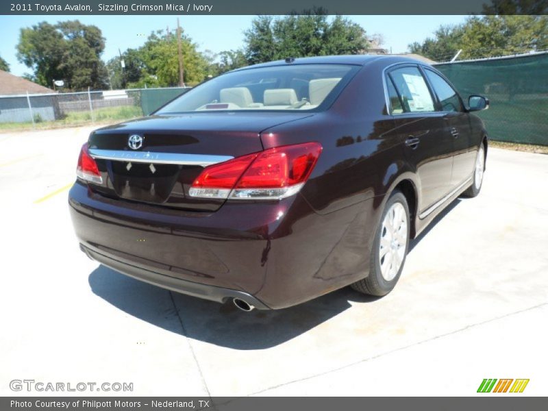 Sizzling Crimson Mica / Ivory 2011 Toyota Avalon