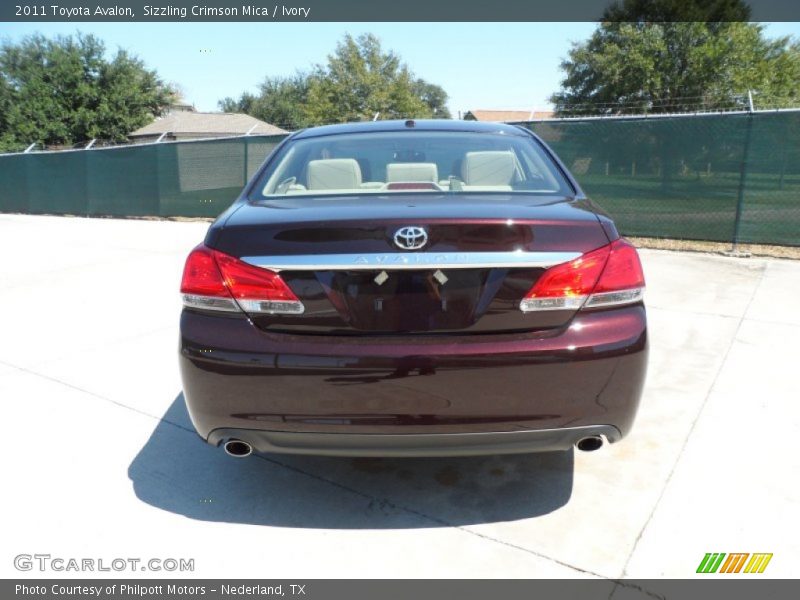 Sizzling Crimson Mica / Ivory 2011 Toyota Avalon