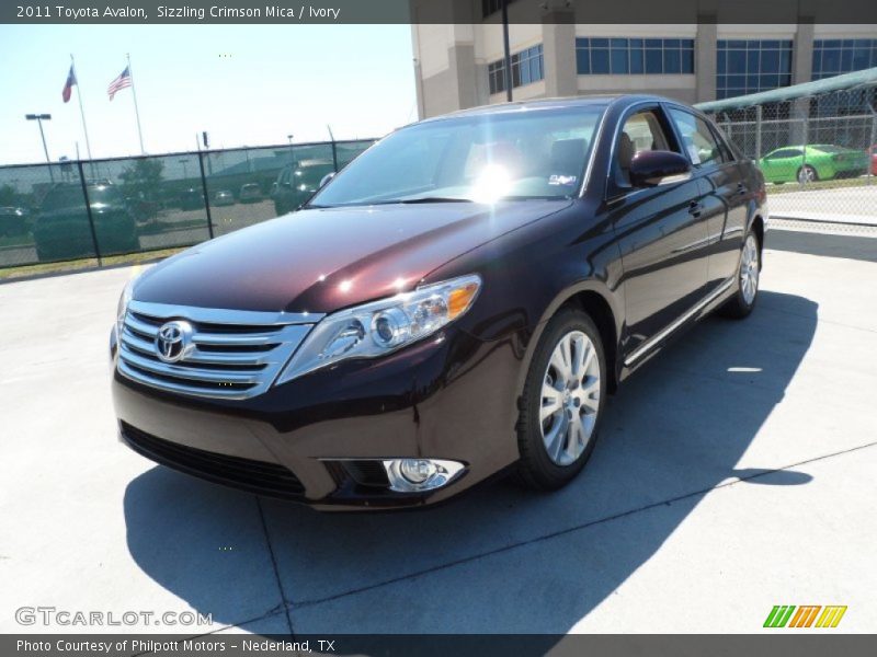 Sizzling Crimson Mica / Ivory 2011 Toyota Avalon