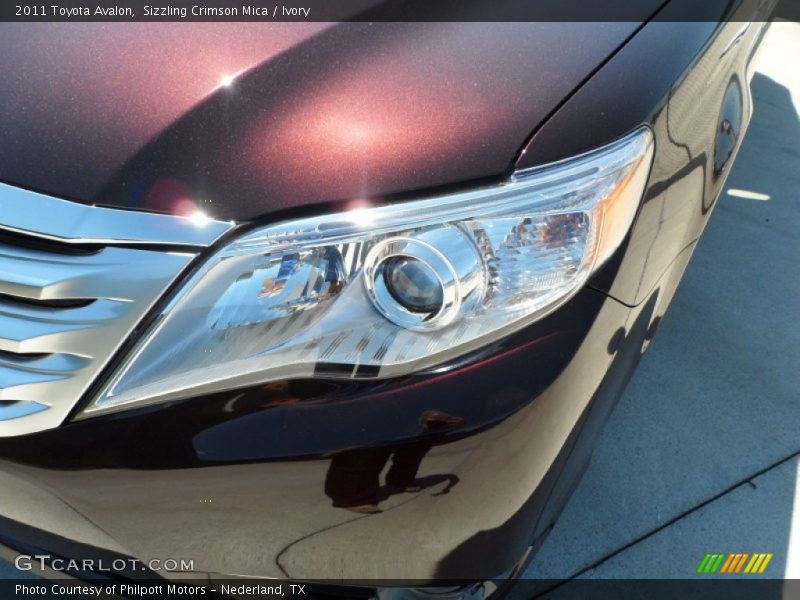 Sizzling Crimson Mica / Ivory 2011 Toyota Avalon