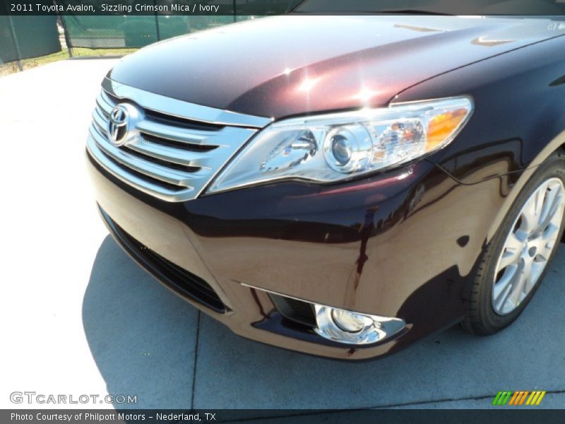 Sizzling Crimson Mica / Ivory 2011 Toyota Avalon