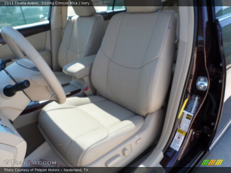 Sizzling Crimson Mica / Ivory 2011 Toyota Avalon