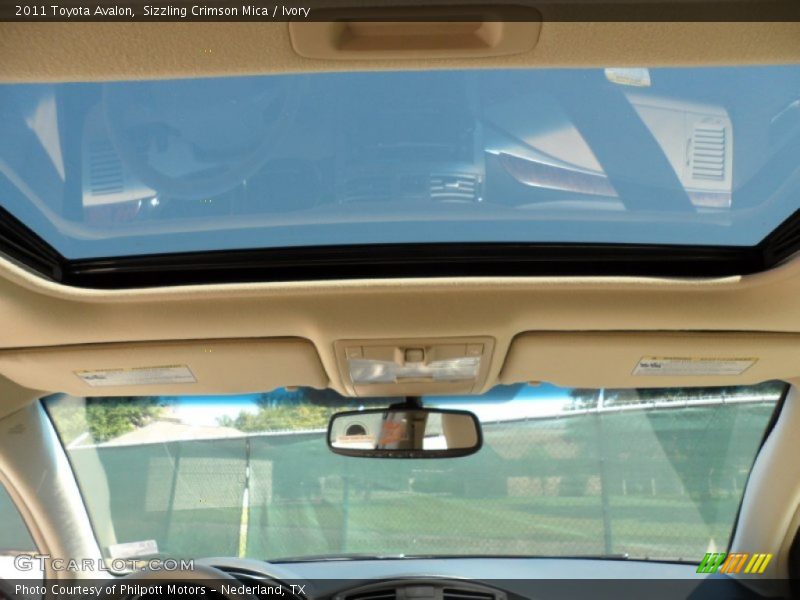 Sizzling Crimson Mica / Ivory 2011 Toyota Avalon