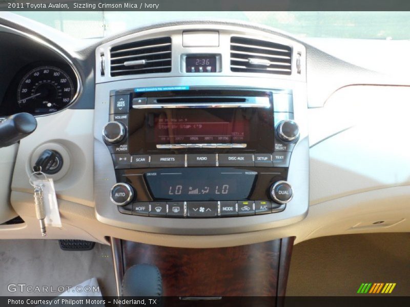 Sizzling Crimson Mica / Ivory 2011 Toyota Avalon