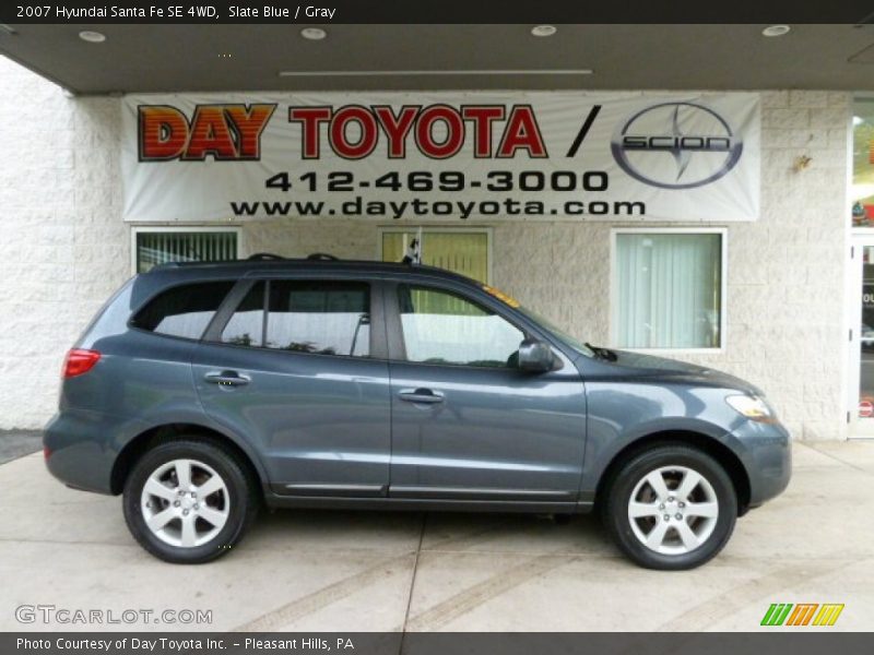 Slate Blue / Gray 2007 Hyundai Santa Fe SE 4WD