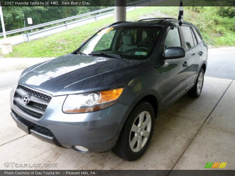 Slate Blue / Gray 2007 Hyundai Santa Fe SE 4WD