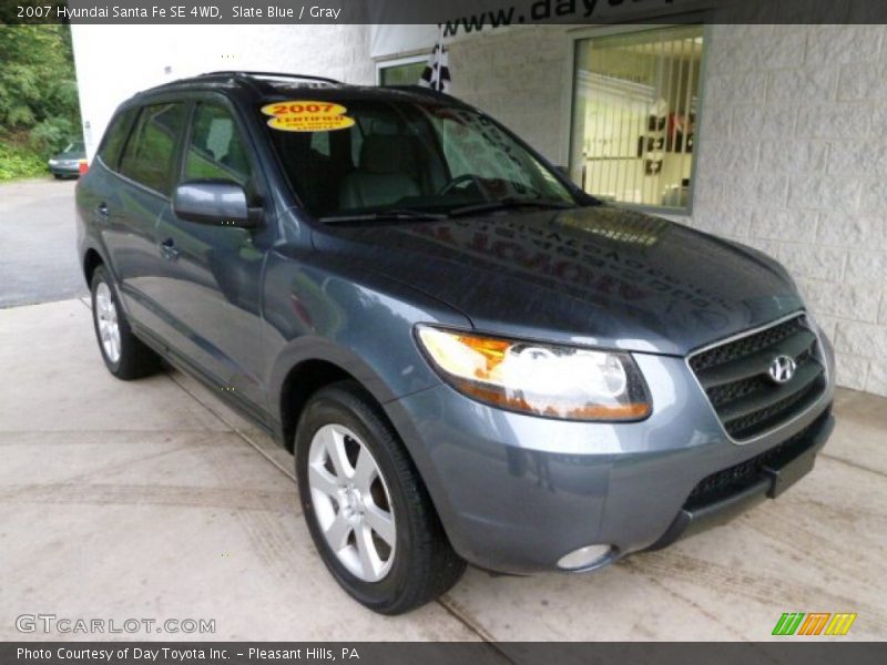 Slate Blue / Gray 2007 Hyundai Santa Fe SE 4WD