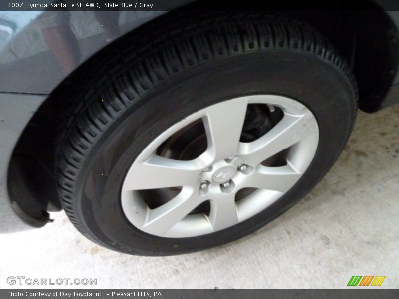 Slate Blue / Gray 2007 Hyundai Santa Fe SE 4WD