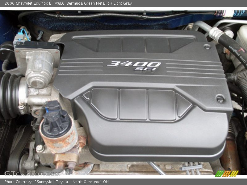 Bermuda Green Metallic / Light Gray 2006 Chevrolet Equinox LT AWD