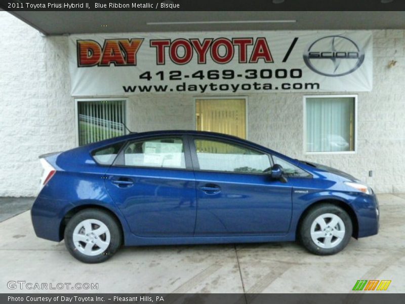 Blue Ribbon Metallic / Bisque 2011 Toyota Prius Hybrid II