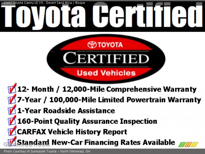 Desert Sand Mica / Bisque 2007 Toyota Camry LE V6