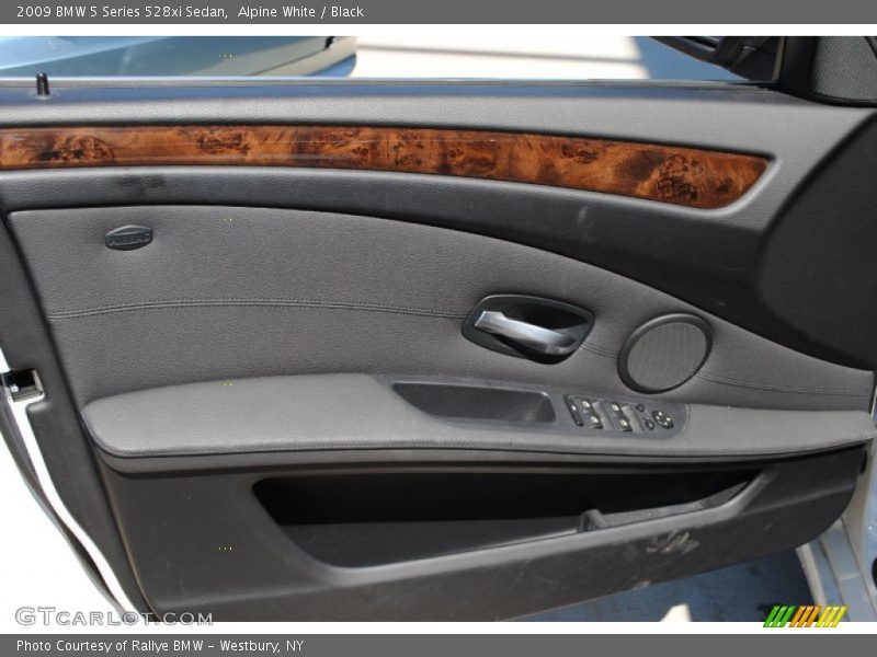 Alpine White / Black 2009 BMW 5 Series 528xi Sedan