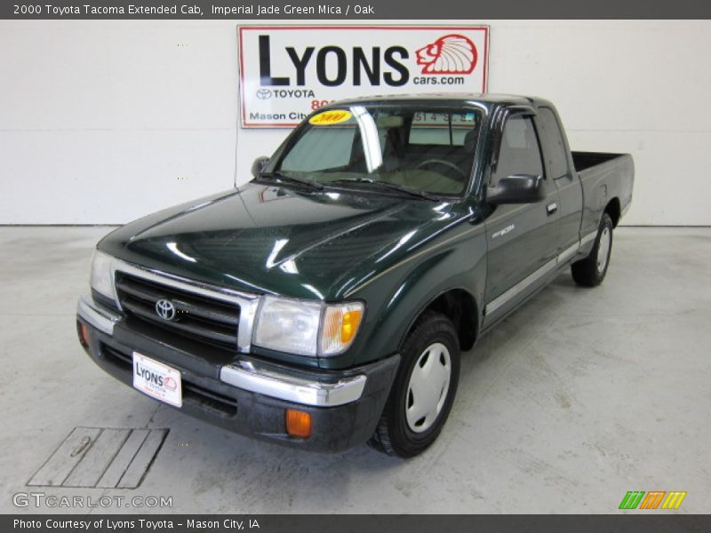 Imperial Jade Green Mica / Oak 2000 Toyota Tacoma Extended Cab