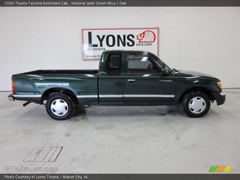 Imperial Jade Green Mica / Oak 2000 Toyota Tacoma Extended Cab