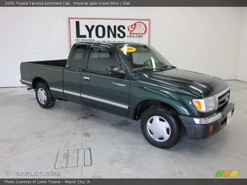 Imperial Jade Green Mica / Oak 2000 Toyota Tacoma Extended Cab
