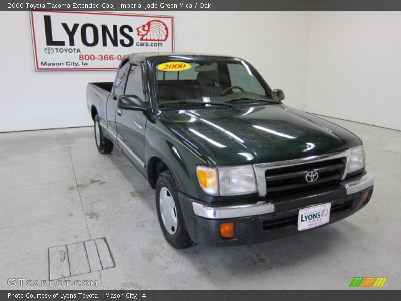Imperial Jade Green Mica / Oak 2000 Toyota Tacoma Extended Cab