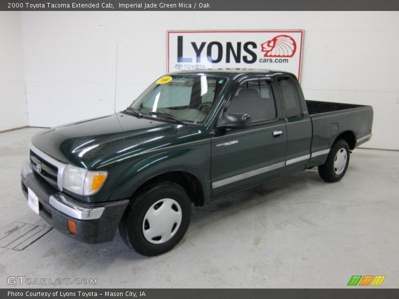 Imperial Jade Green Mica / Oak 2000 Toyota Tacoma Extended Cab