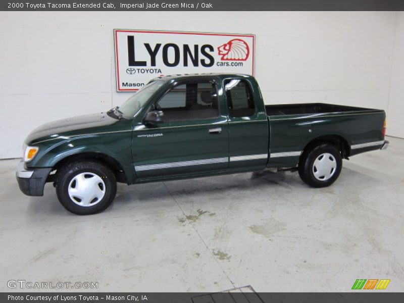 Imperial Jade Green Mica / Oak 2000 Toyota Tacoma Extended Cab