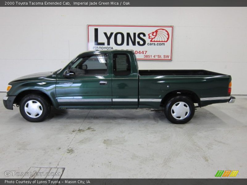 Imperial Jade Green Mica / Oak 2000 Toyota Tacoma Extended Cab