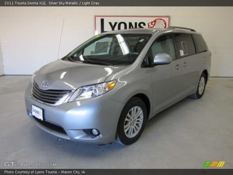 Silver Sky Metallic / Light Gray 2011 Toyota Sienna XLE