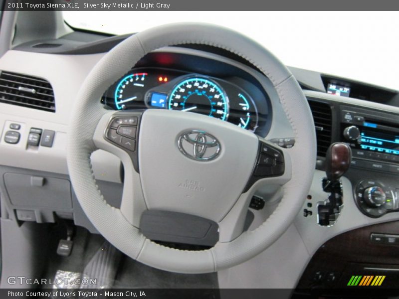 Silver Sky Metallic / Light Gray 2011 Toyota Sienna XLE