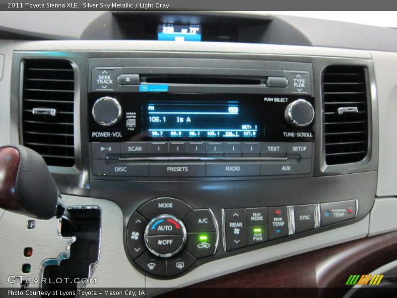 Silver Sky Metallic / Light Gray 2011 Toyota Sienna XLE