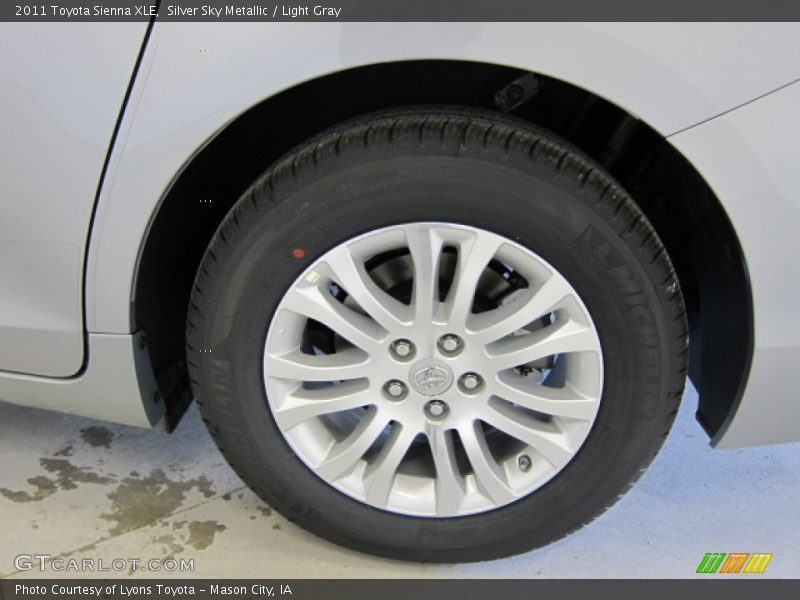 Silver Sky Metallic / Light Gray 2011 Toyota Sienna XLE