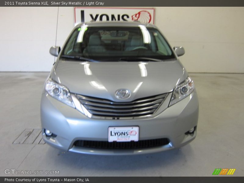 Silver Sky Metallic / Light Gray 2011 Toyota Sienna XLE