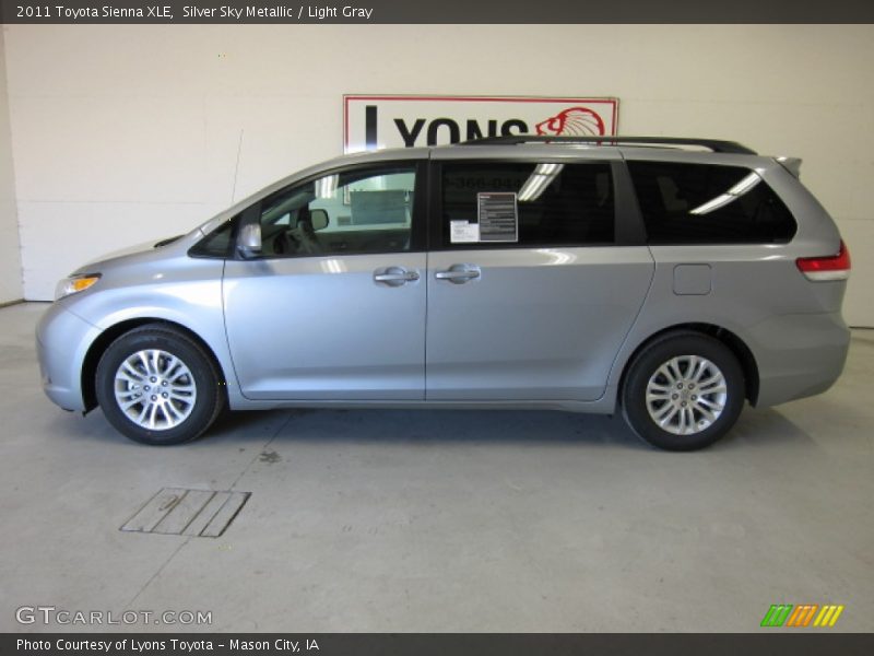Silver Sky Metallic / Light Gray 2011 Toyota Sienna XLE