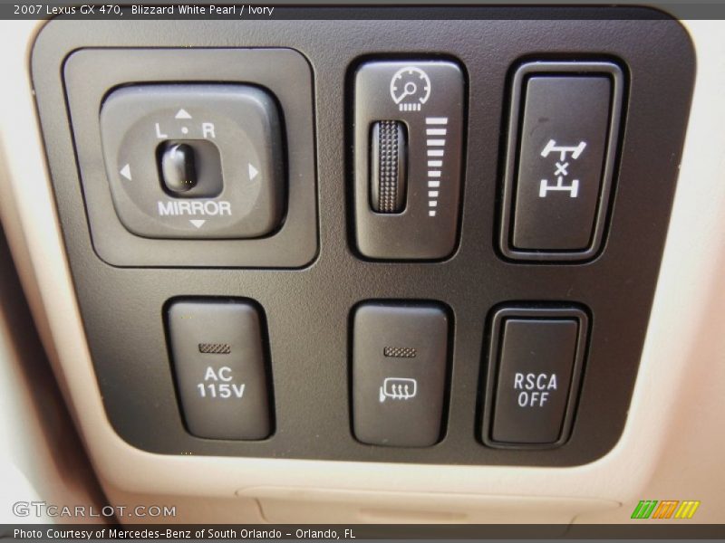 Controls of 2007 GX 470