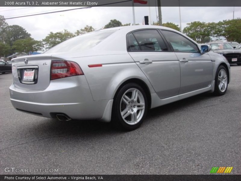 Alabaster Silver Metallic / Ebony 2008 Acura TL 3.2