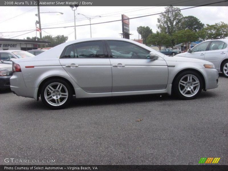 Alabaster Silver Metallic / Ebony 2008 Acura TL 3.2