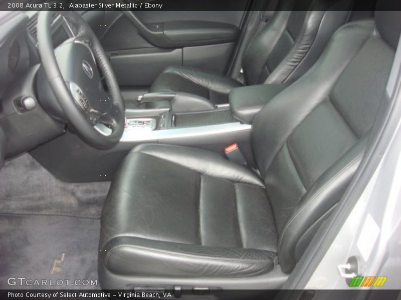 Alabaster Silver Metallic / Ebony 2008 Acura TL 3.2