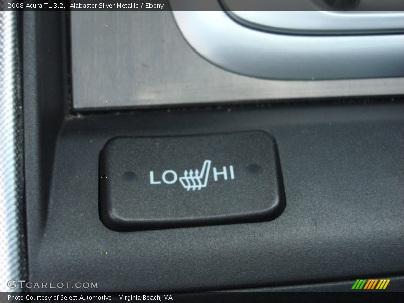 Alabaster Silver Metallic / Ebony 2008 Acura TL 3.2