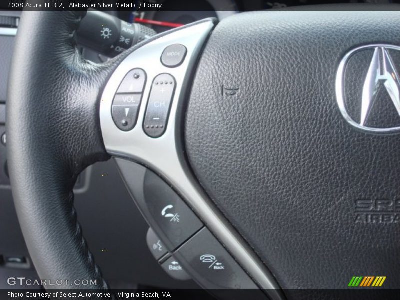 Alabaster Silver Metallic / Ebony 2008 Acura TL 3.2