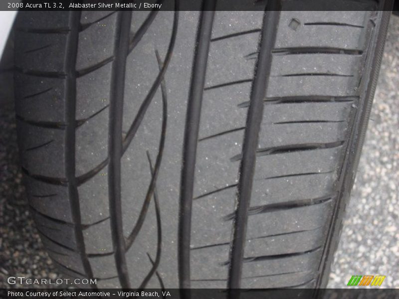 Alabaster Silver Metallic / Ebony 2008 Acura TL 3.2