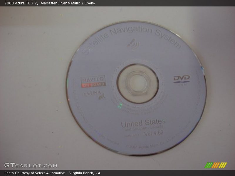 Alabaster Silver Metallic / Ebony 2008 Acura TL 3.2