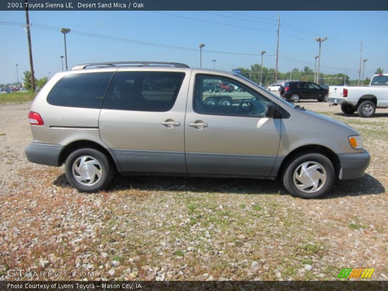 Desert Sand Mica / Oak 2001 Toyota Sienna LE