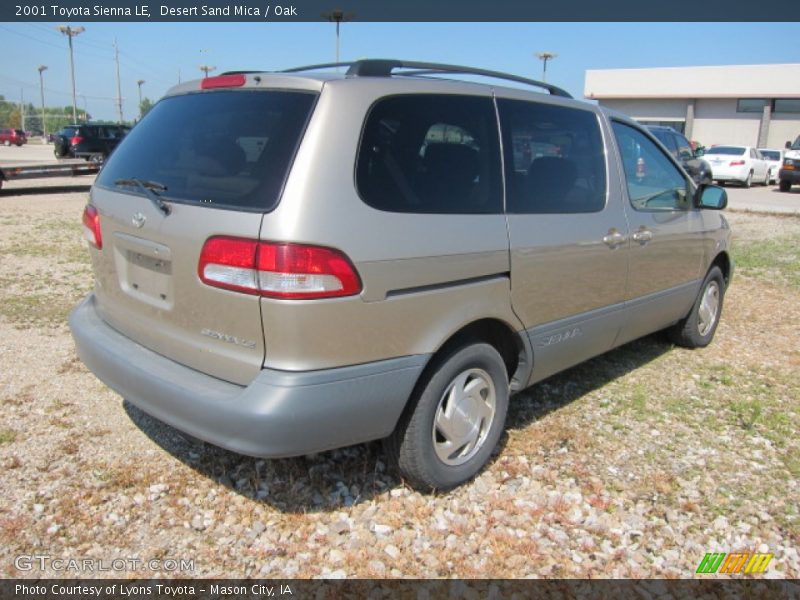 Desert Sand Mica / Oak 2001 Toyota Sienna LE