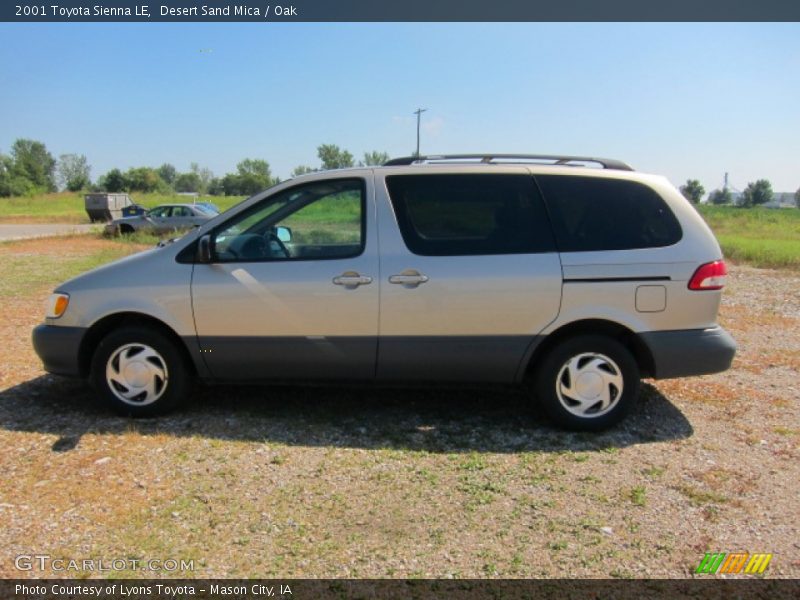 Desert Sand Mica / Oak 2001 Toyota Sienna LE