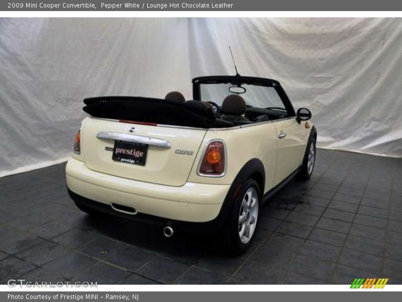 Pepper White / Lounge Hot Chocolate Leather 2009 Mini Cooper Convertible