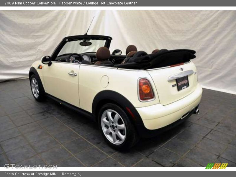 Pepper White / Lounge Hot Chocolate Leather 2009 Mini Cooper Convertible