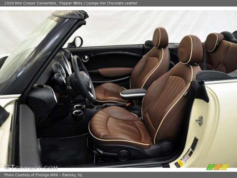 Pepper White / Lounge Hot Chocolate Leather 2009 Mini Cooper Convertible