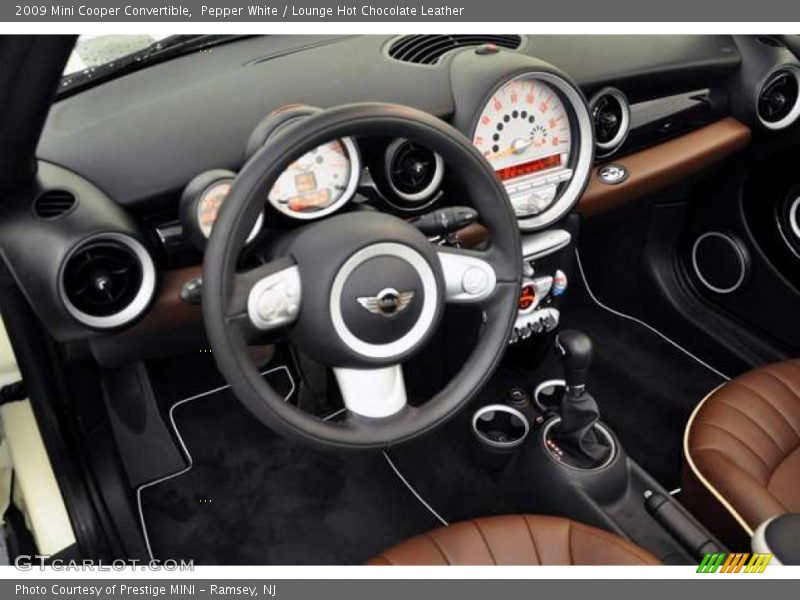 Pepper White / Lounge Hot Chocolate Leather 2009 Mini Cooper Convertible