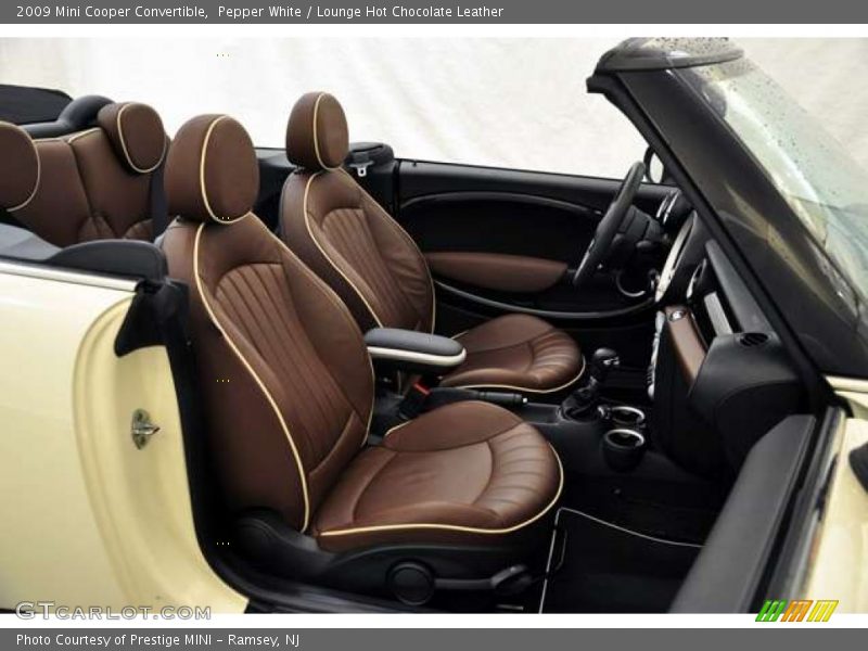 Pepper White / Lounge Hot Chocolate Leather 2009 Mini Cooper Convertible