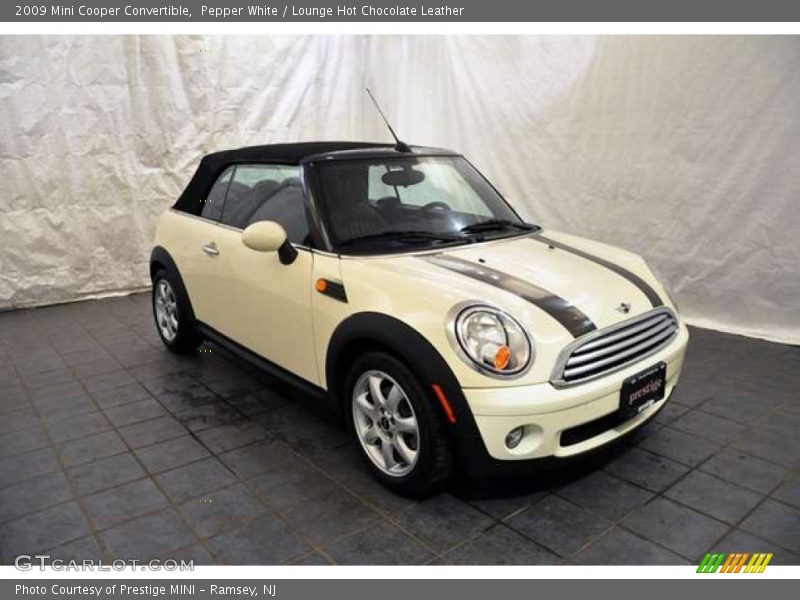 Pepper White / Lounge Hot Chocolate Leather 2009 Mini Cooper Convertible