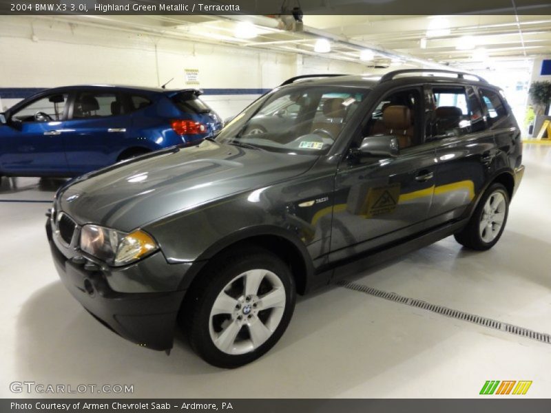 Highland Green Metallic / Terracotta 2004 BMW X3 3.0i
