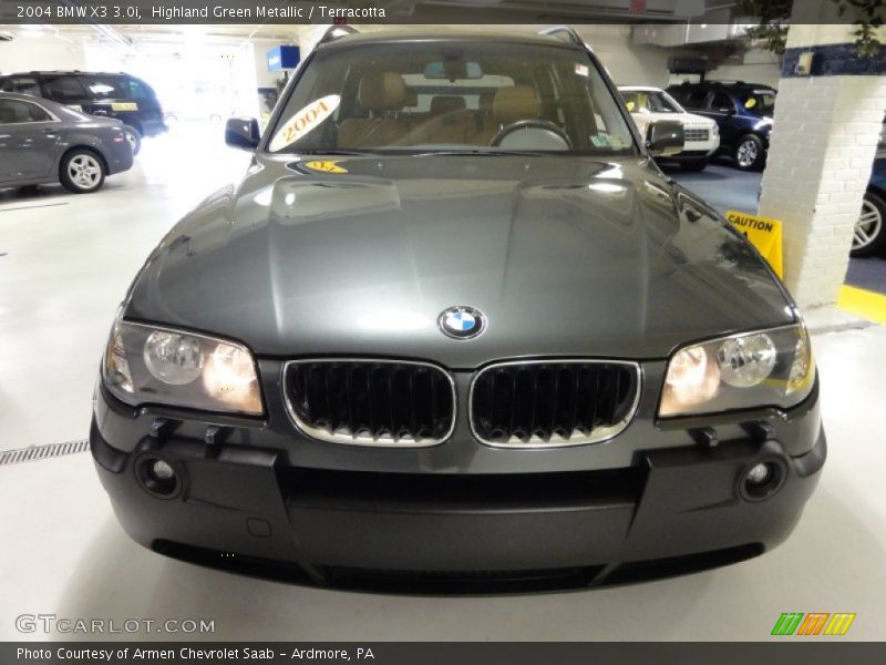Highland Green Metallic / Terracotta 2004 BMW X3 3.0i