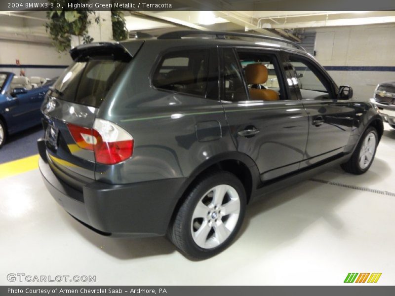Highland Green Metallic / Terracotta 2004 BMW X3 3.0i