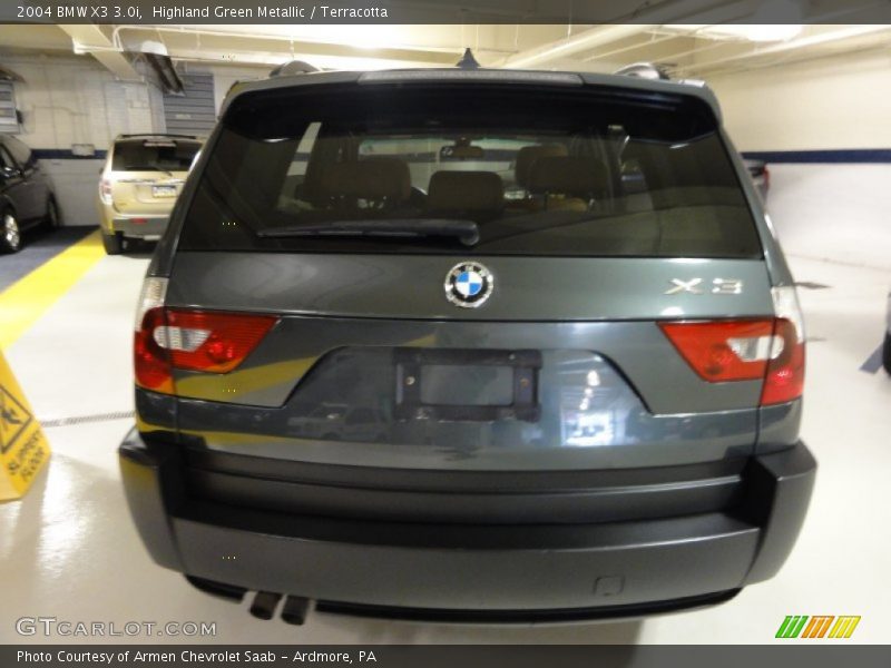Highland Green Metallic / Terracotta 2004 BMW X3 3.0i